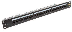 PATCH PANEL, 24 PORTS CAT5E